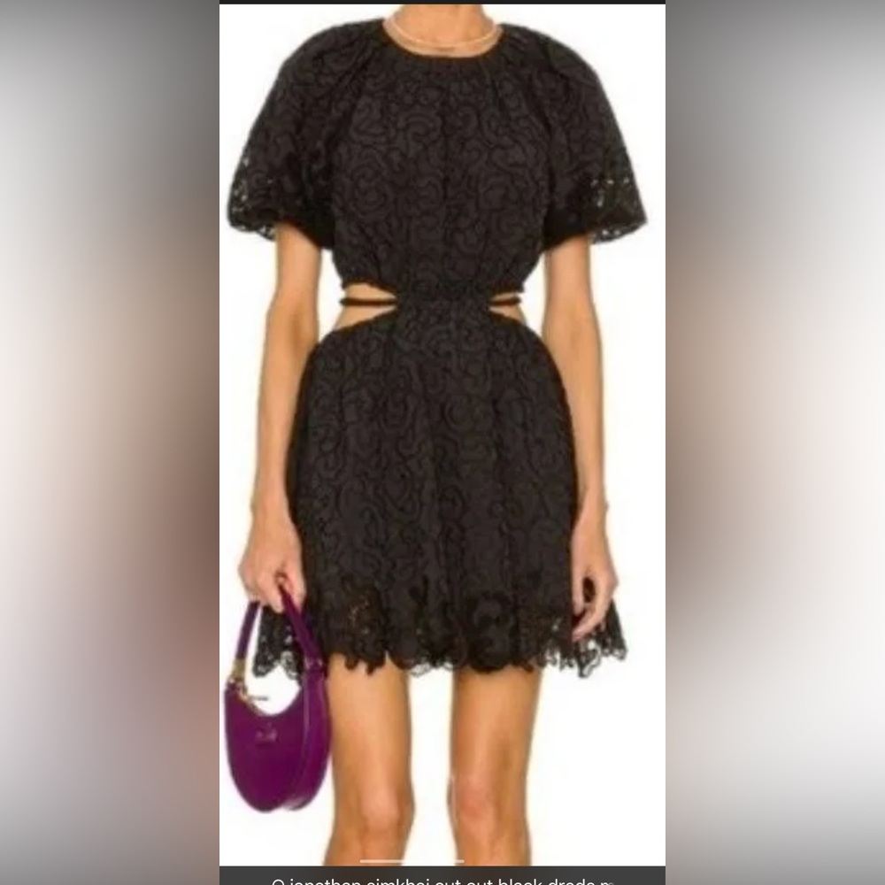 Black Jonathan Simkhai Dress, size 10. Like brand new worn once.